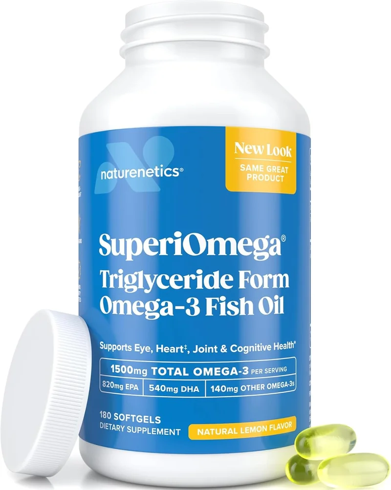 Naturenetics Triglyceride Omega 3 Fish Oil 180 - Rank 6 in Best Fish Oil Omega 3 Supplements of 2025