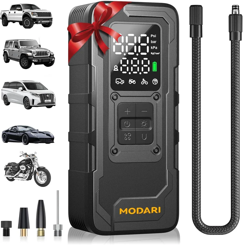 Modari Portable Tire Inflator Compressor - Rank 10 in Best Air Pump of 2025