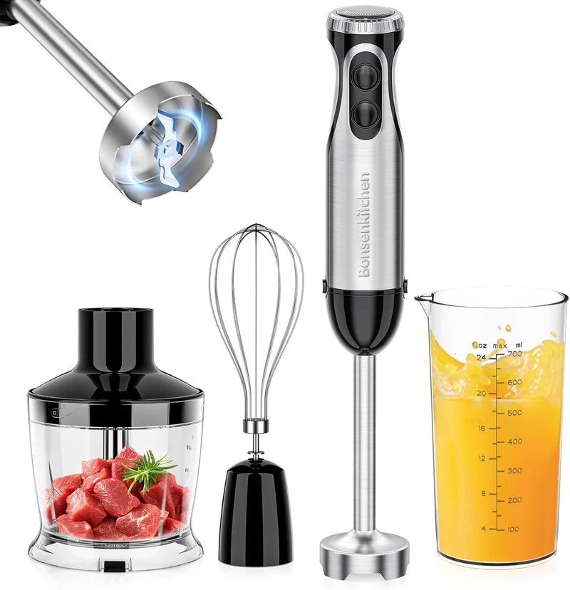 Bonsenkitchen 4-in-1 Immersion Blender Set - Rank 4 in Best Emulsion Blender of 2025