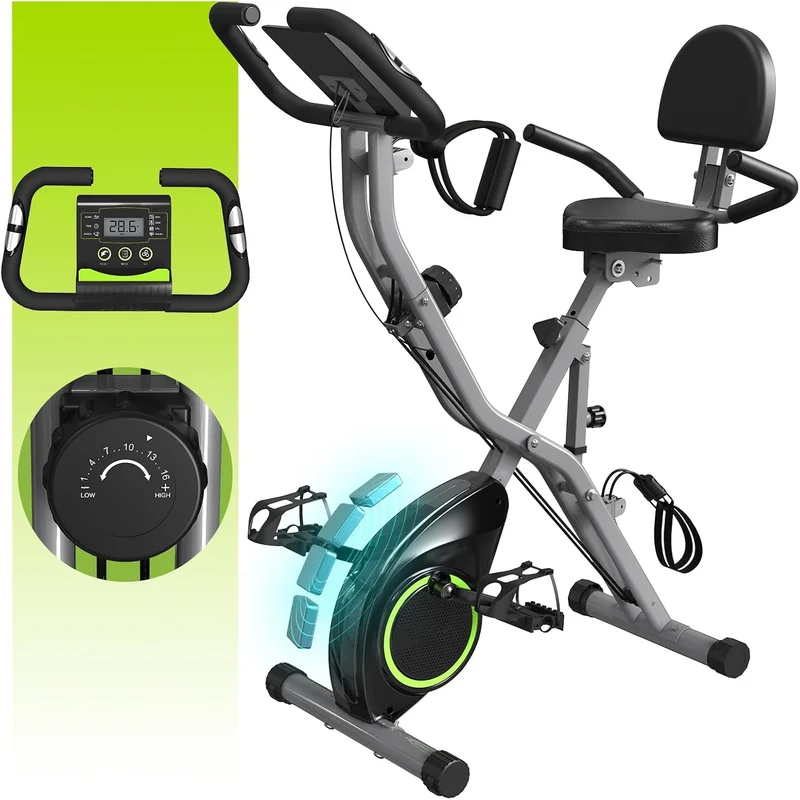 LINBOLUSA Foldable Exercise Bike for Home - Rank 10 in Best Exercise Bikes For Seniors of 2025