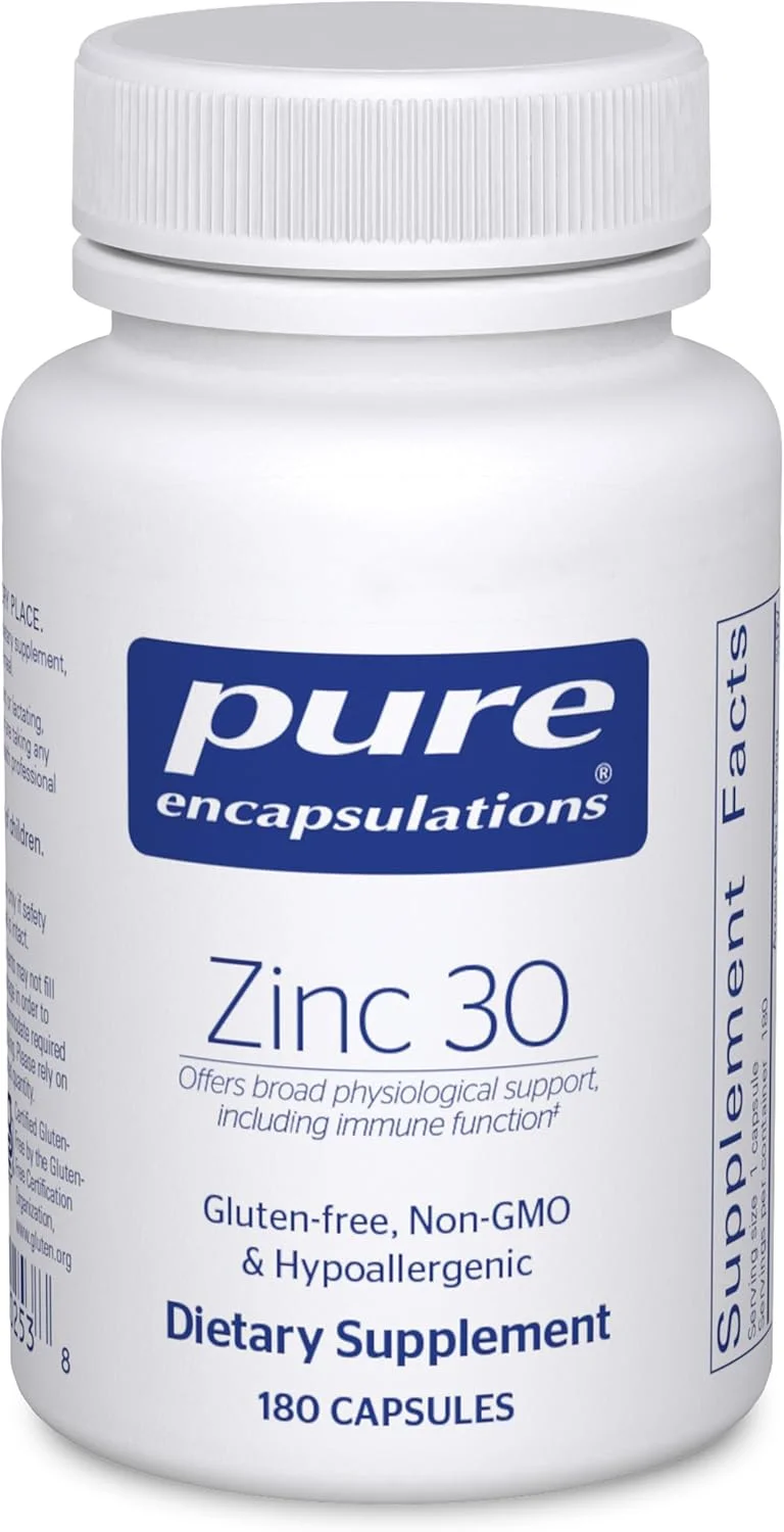 Pure Encapsulations Zinc Picolinate 30 mg Supplement - Rank 3 in Best Zinc Supplements of 2025