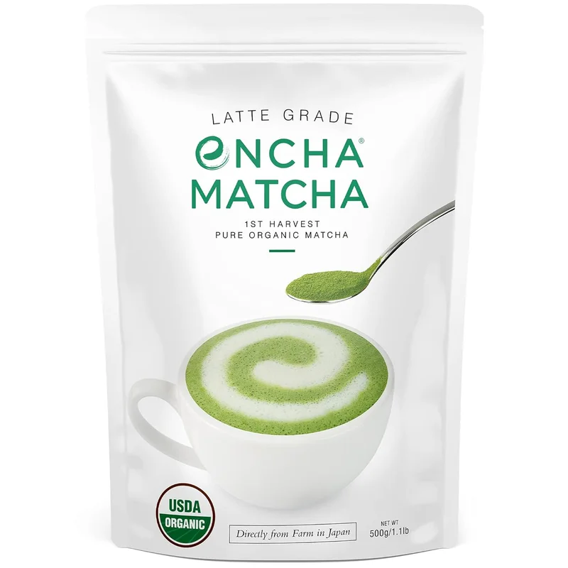 Encha Organic Matcha Green Tea Powder - Rank 2 in Best Matcha Lattes of 2025