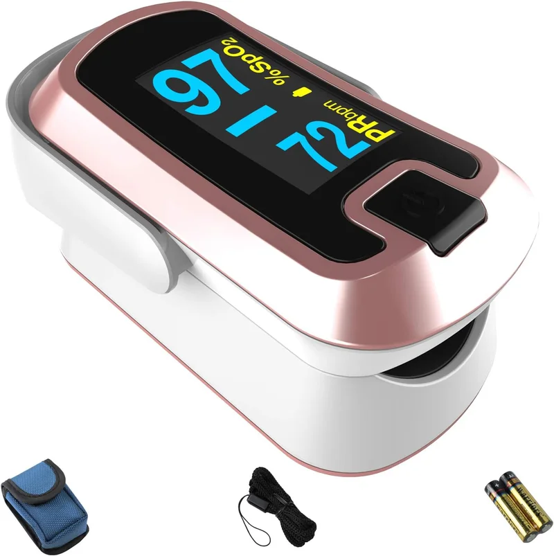 Mibest OLED Finger Pulse Oximeter White/Rose Gold - Rank 10 in Best Oximeter of 2025