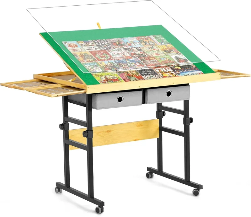 BuilderButler Adjustable Puzzle Table - Rank 9 in Best Puzzle Table With Drawers of 2025