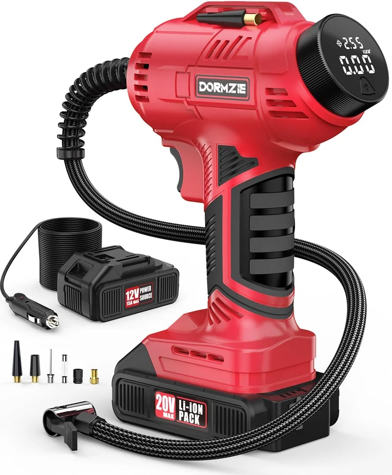 Dormzie Portable Tire Inflator Pump - Rank 7 in Best Air Compressor of 2025