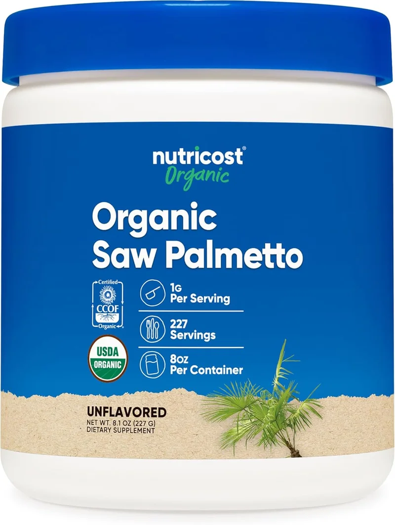 Nutricost Organic Saw Palmetto Powder 8oz - Rank 7 in Best Saw Palmetto of 2025
