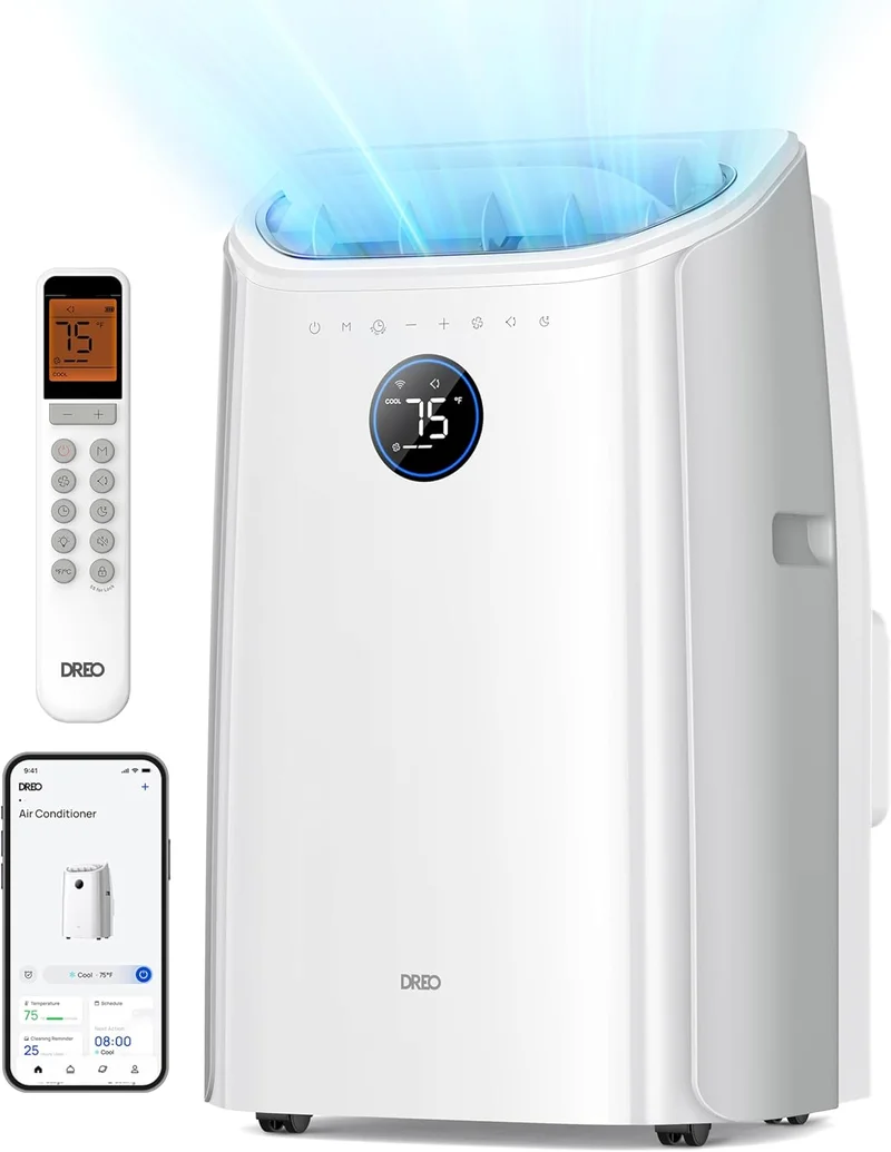 Dreo 12,000 BTU Portable Air Conditioner - Rank 5 in Best Mini Air Conditioner of 2025