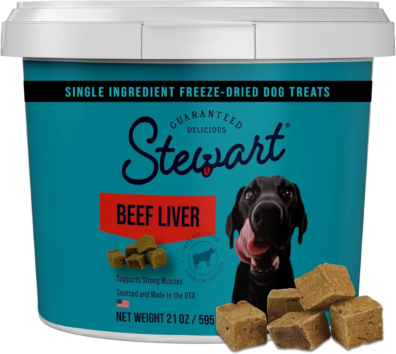 Stewart Freeze Dried Beef Liver Dog Treats - Rank 10 in Best Dog Snack of 2025
