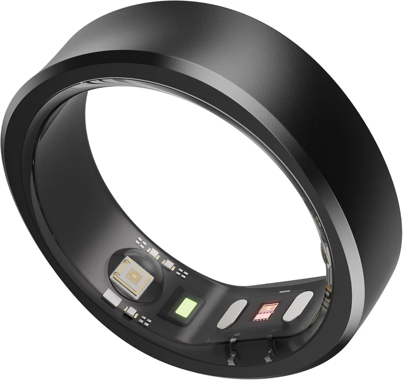 RingConn Smart Ring Size 14 Black - Rank 6 in Best Smart Ring For Men of 2025