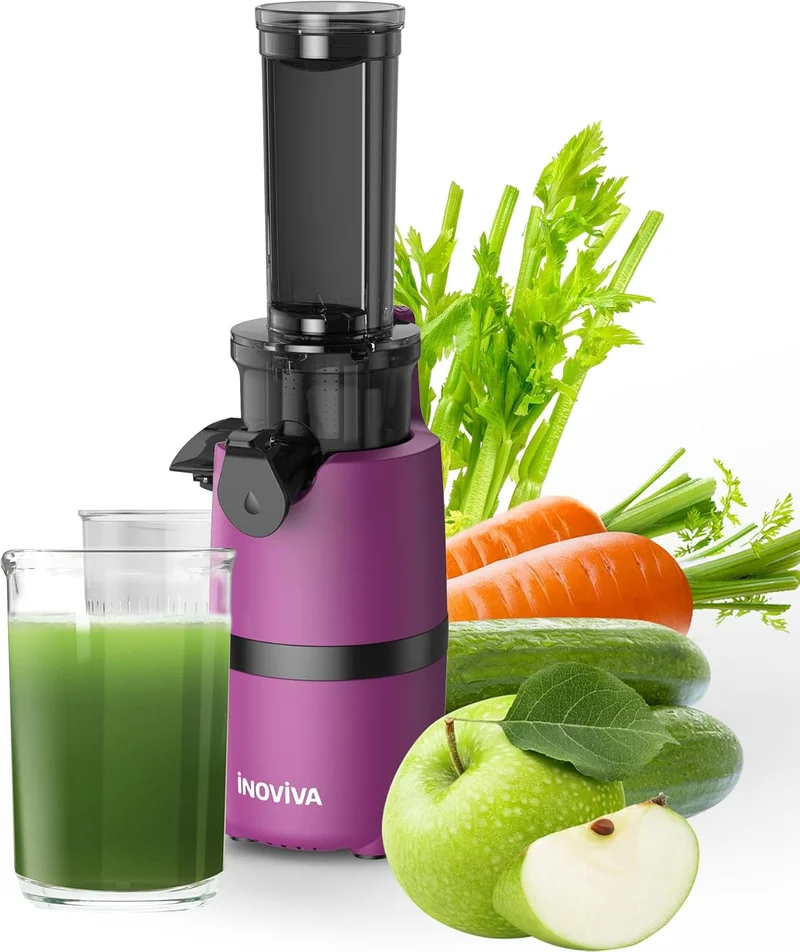 INOVIVA Cold Press Juicer, Pink - Rank 4 in Best Juicers of 2025