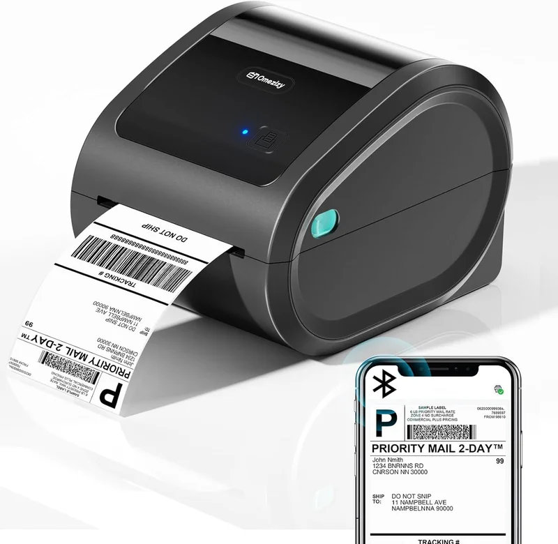 Omezizy D520BT Bluetooth Thermal Label Printer - Rank 10 in Best Shipping Label Printer of 2025