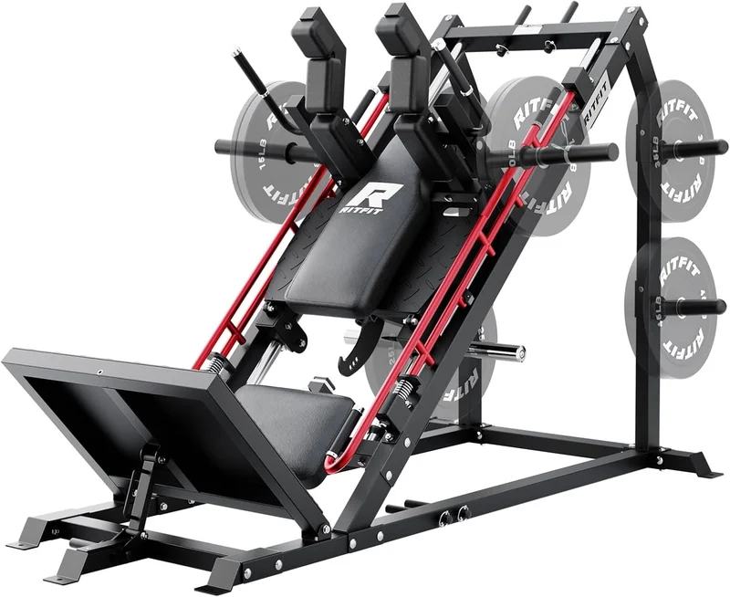 RitFit Gazelle Pro Leg Press Hack Squat Machine - Rank 5 in Best Leg Press Machine of 2025
