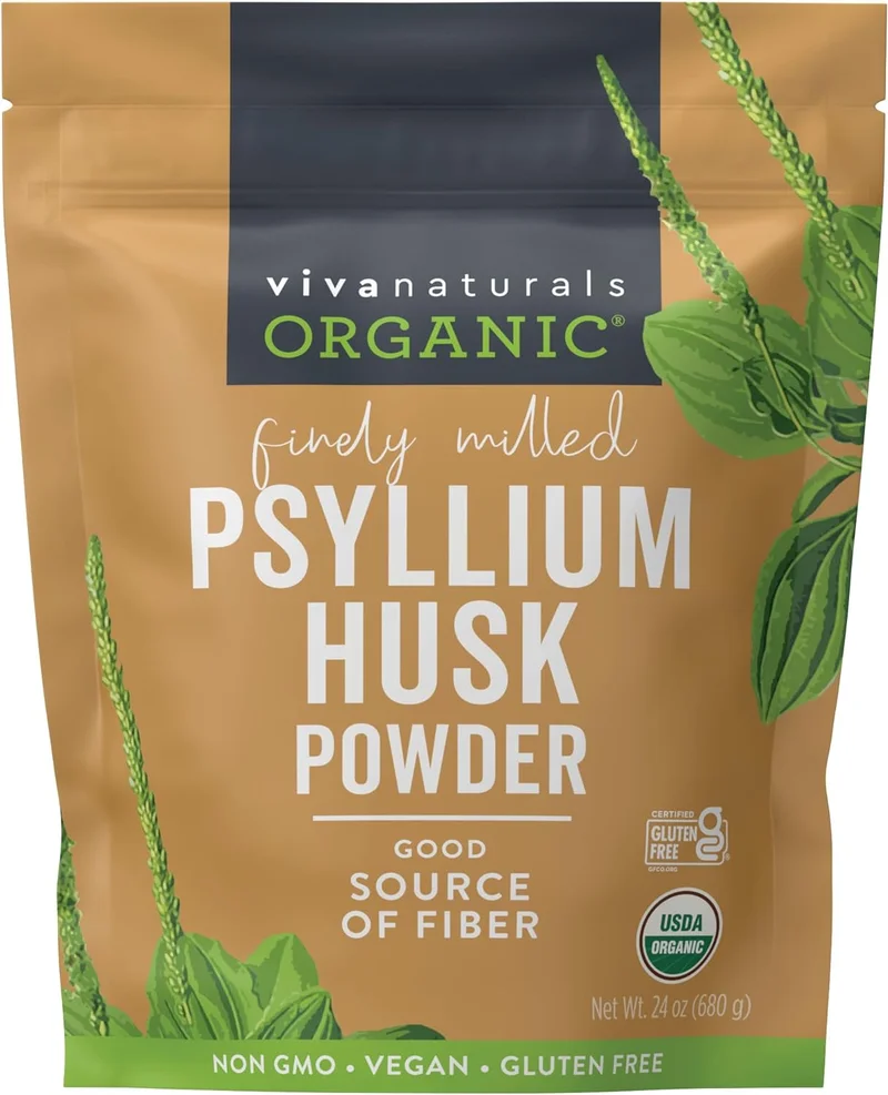 Viva Naturals Organic Psyllium Husk Powder - Rank 7 in Best Psyllium Husks of 2025