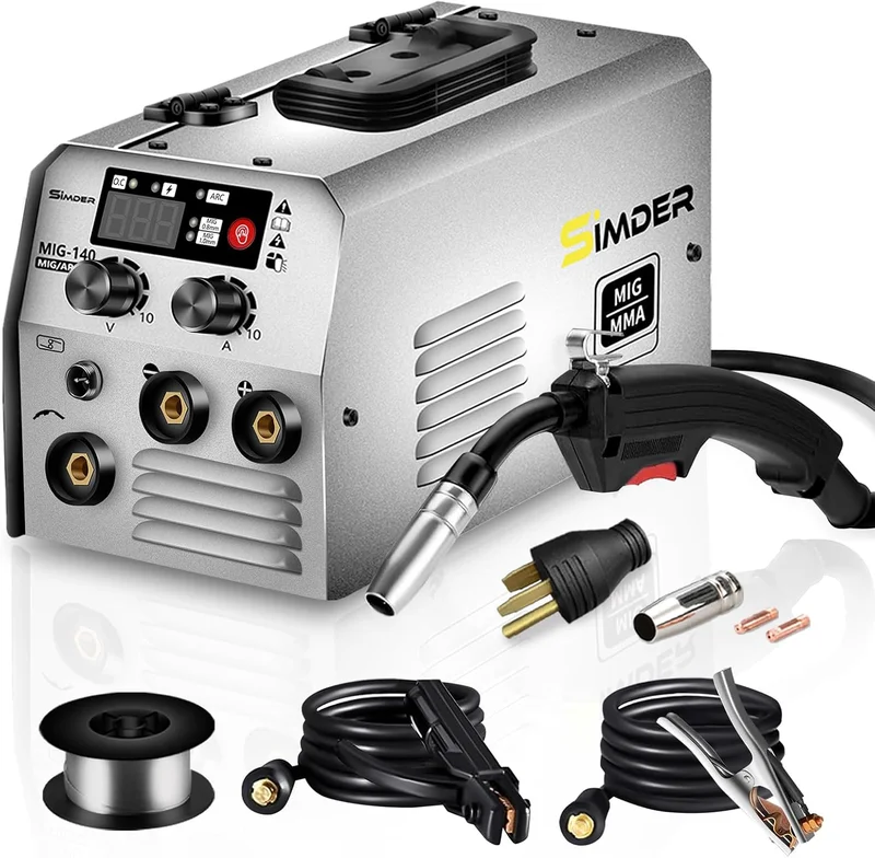 S SIMDER MIG Welder 140A Dual Voltage - Rank 10 in Best Welder Machine of 2025