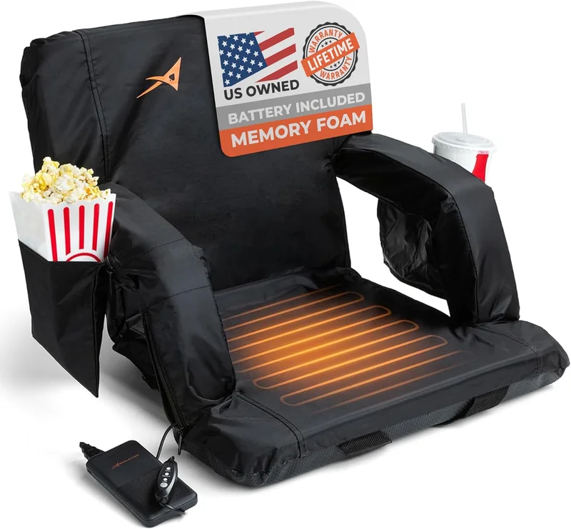 ACELETIQS Heated Stadium Seat with Back Support - Rank 9 in Best Heated Stadium Seat of 2025