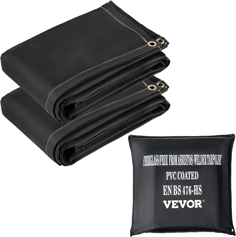 VEVOR Fire Suppression Blankets, 8' x 10', 2 Pack - Rank 8 in Best Fire Blanket of 2025