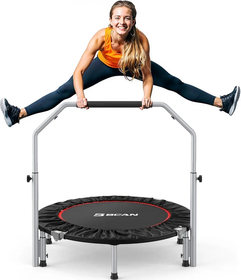 BCAN 40" Foldable Mini Trampoline with Adjustable Handle - Rank 2 in Best Bcan Trampoline of 2025