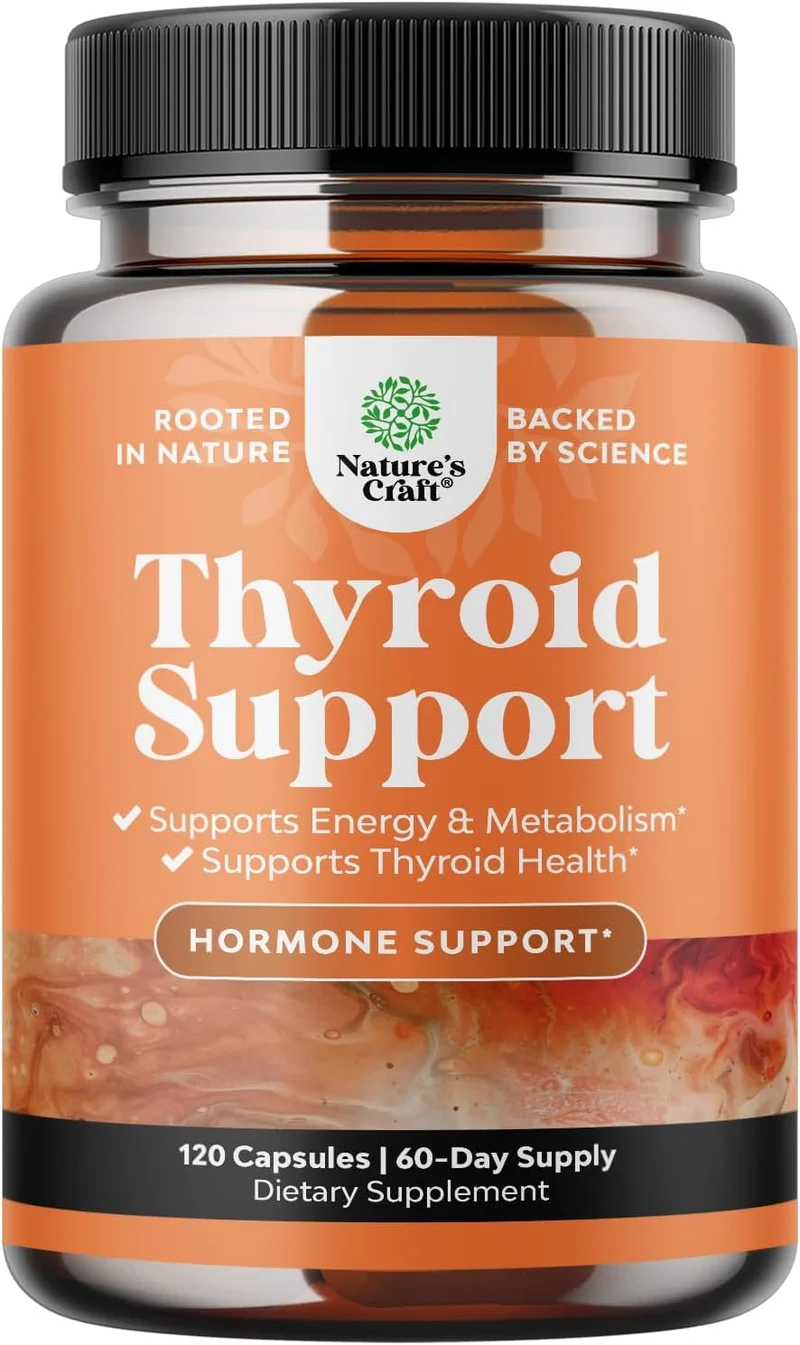 Herbal Thyroid Support Complex Supplement - Rank 7 in Best Iodine Supplement of 2025