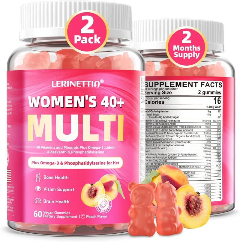 Lerinettia Women's 40+ Multivitamin Gummies - Rank 10 in Best Multivitamin Gummies of 2025
