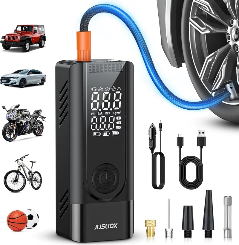 Portable Tire Inflator and Air Compressor - Rank 7 in Best Portable Air Compressor of 2025