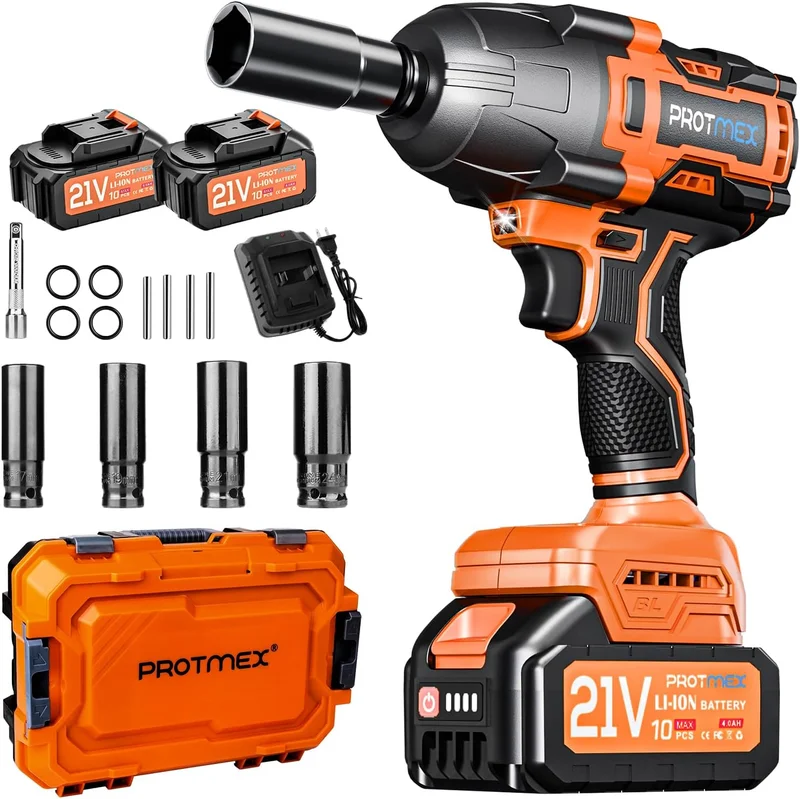 Protmex 1200N.m Cordless Impact Wrench - Rank 10 in Best Impact Wrench of 2025
