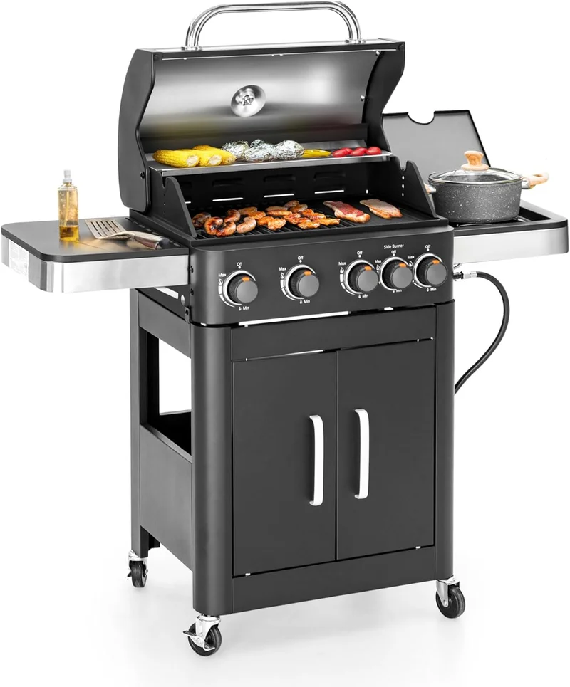 MFSTUDIO 4 Burner Propane Gas Grill - Rank 2 in Best Grill Griddle Combo of 2025
