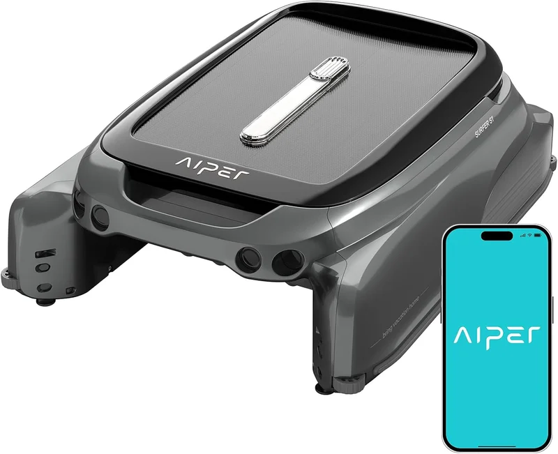 AIPER Surfer S1 Solar Robotic Pool Skimmer - Rank 3 in Best Solar Powered Pool Skimmer of 2025