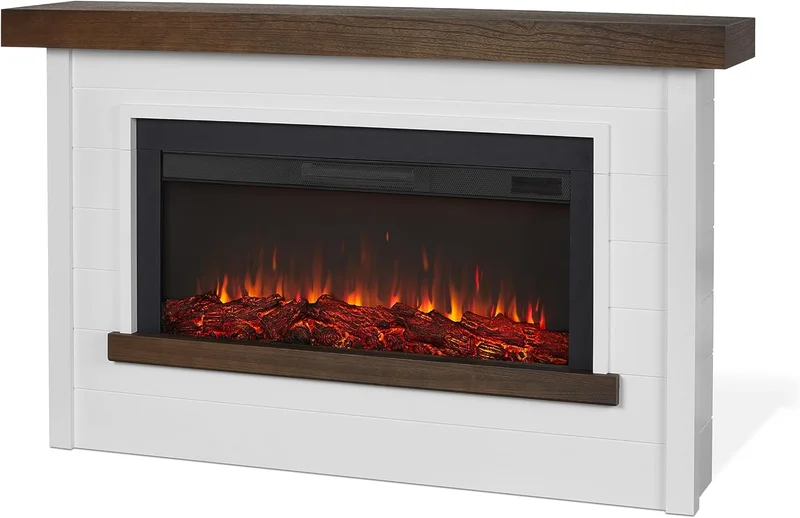 Real Flame Bernice 67" Electric Fireplace with Mantel - Rank 3 in Best Electric Fireplace With Mantel of 2025