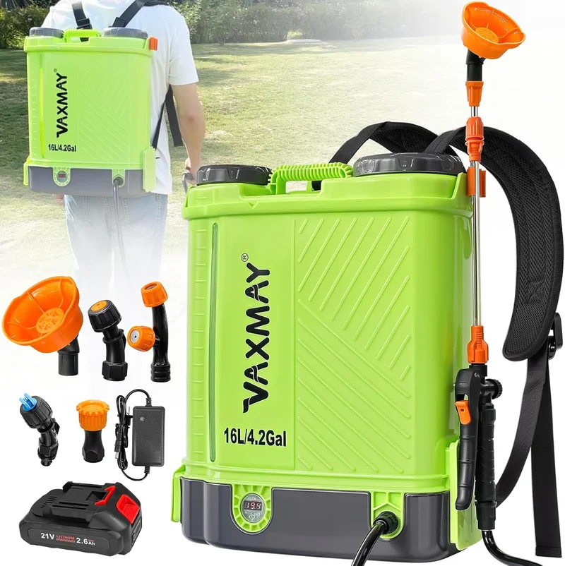VAXMAY Battery Powered Backpack Sprayer 4 Gallon - Rank 6 in Best Backpack Sprayer of 2025