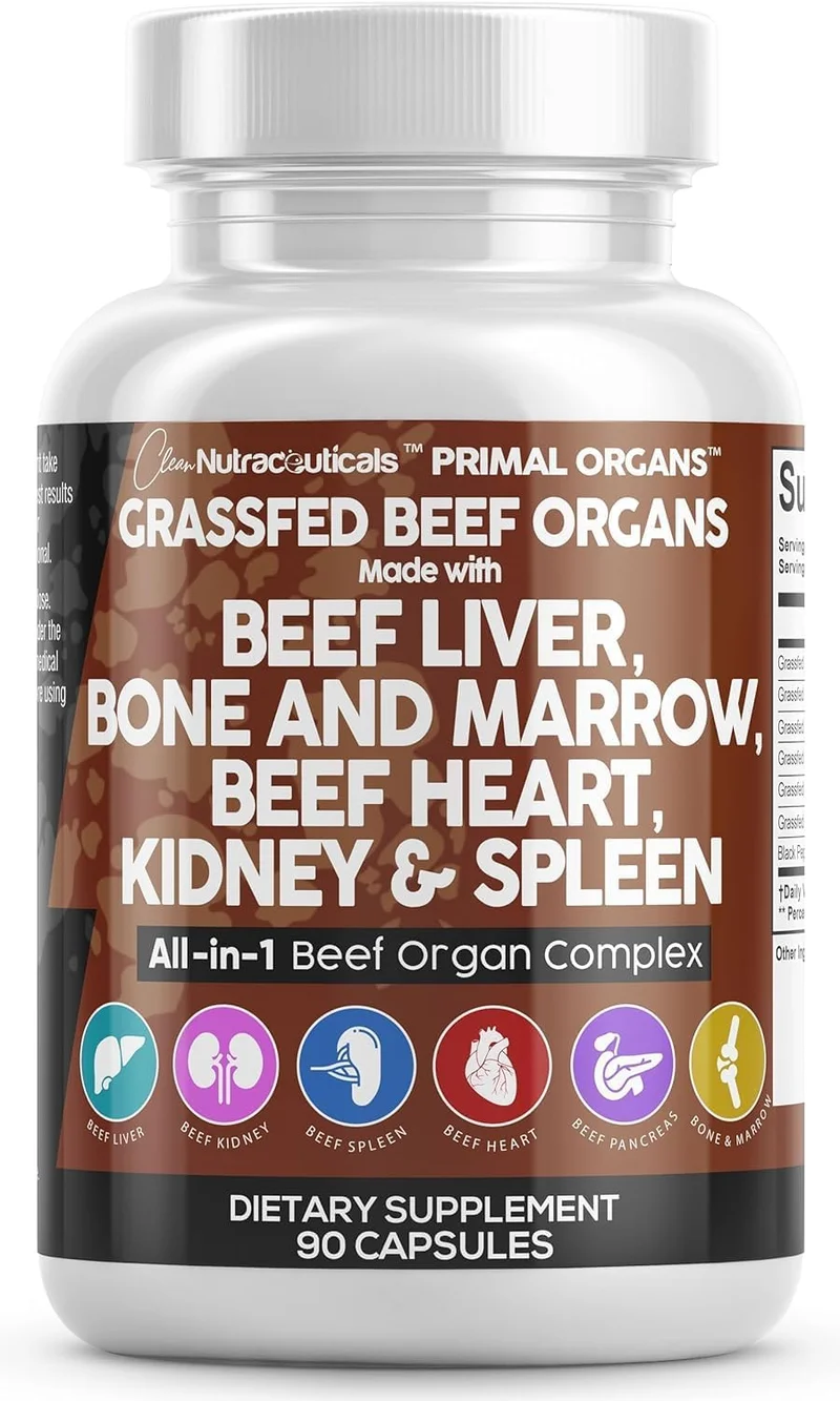 Clean Nutraceuticals Grass Fed Beef Liver Supplement - Rank 9 in Best Beef Liver Supplements of 2025