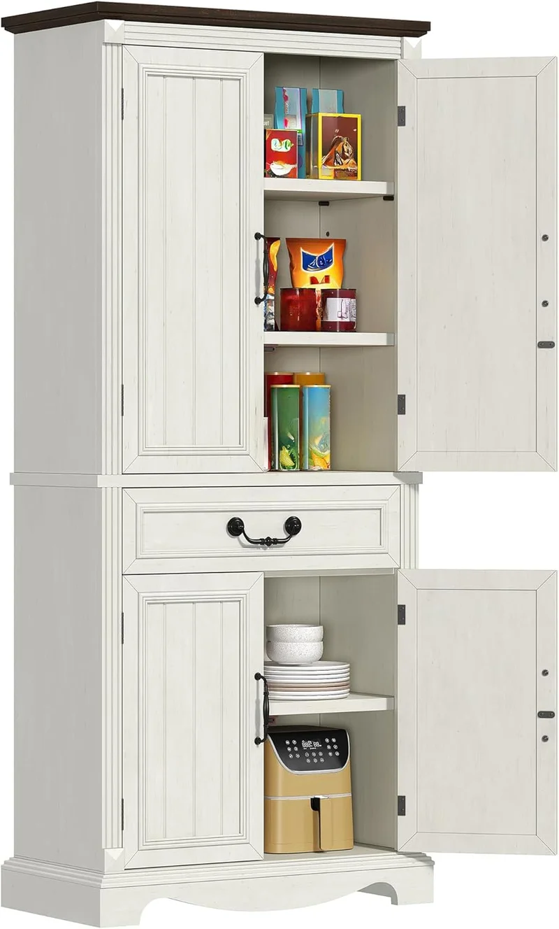DWVO Farmhouse Kitchen Pantry Cabinet - Rank 7 in Best Pantry of 2025