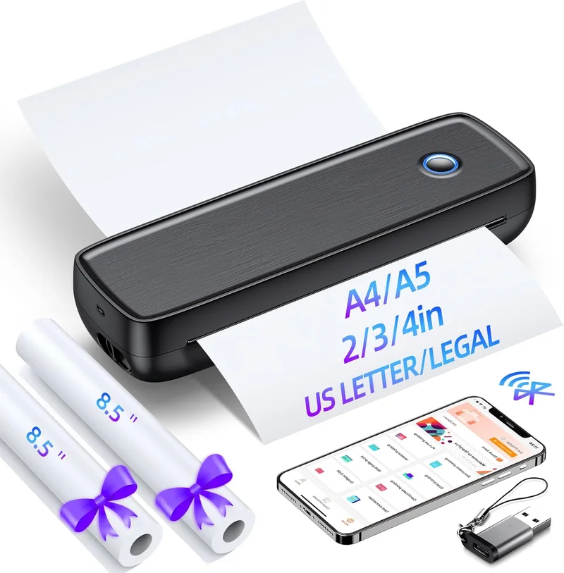Aixiqee Wireless Portable Inkless Printer - Rank 9 in Best Printer of 2025