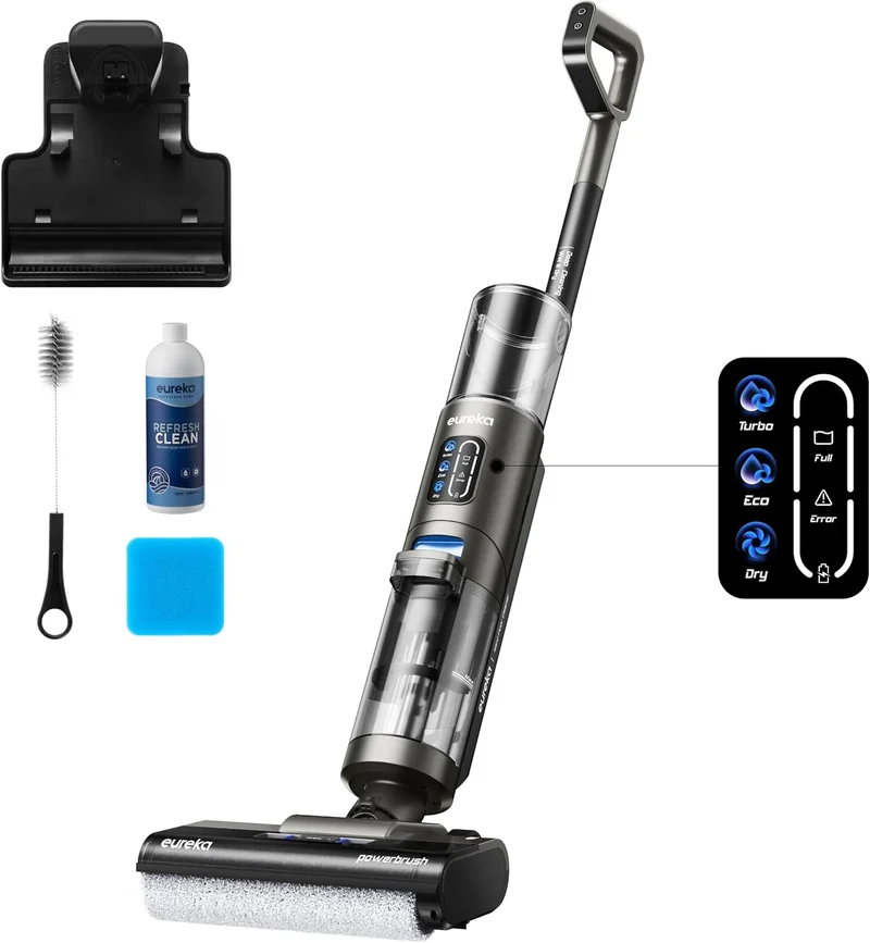 Eureka RapidWash Cordless Wet Dry Vacuum Mop - Rank 3 in Best Steam Mop For Wood Floors of 2025