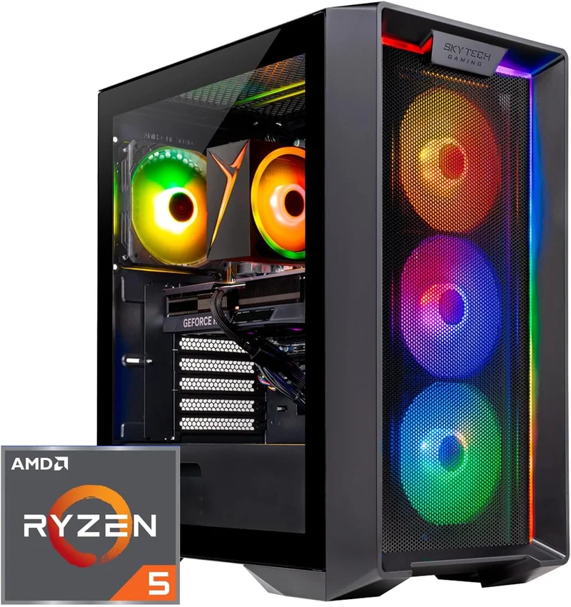 Skytech Gaming Nebula PC Desktop RTX 4060 - Rank 5 in Best Gaming Computer of 2025
