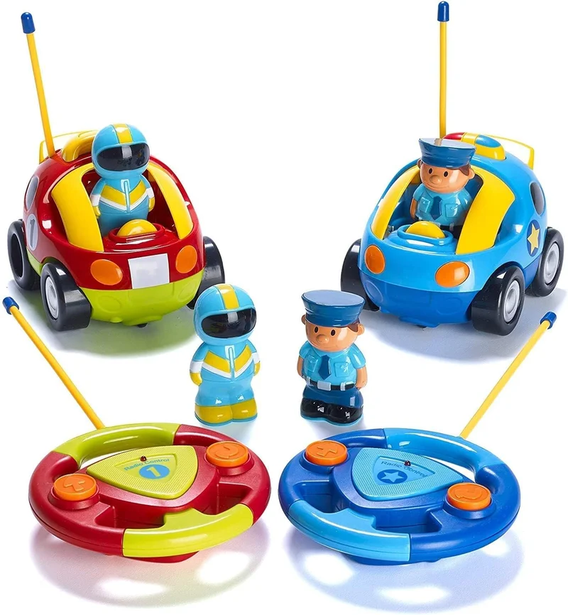 Prextex Cartoon RC Cars - Police and Race - Rank 7 in Best Cars For Kids of 2025