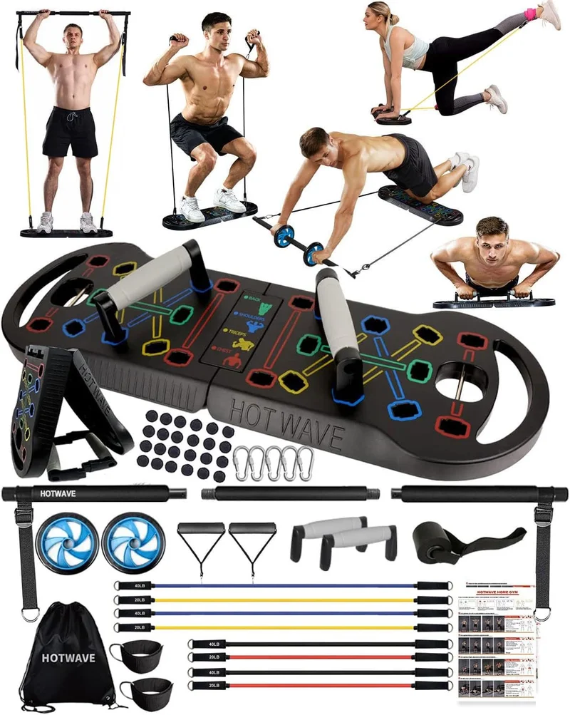 HOTWAVE Portable Exercise Equipment Set - Rank 2 in Best Ab Roller of 2025
