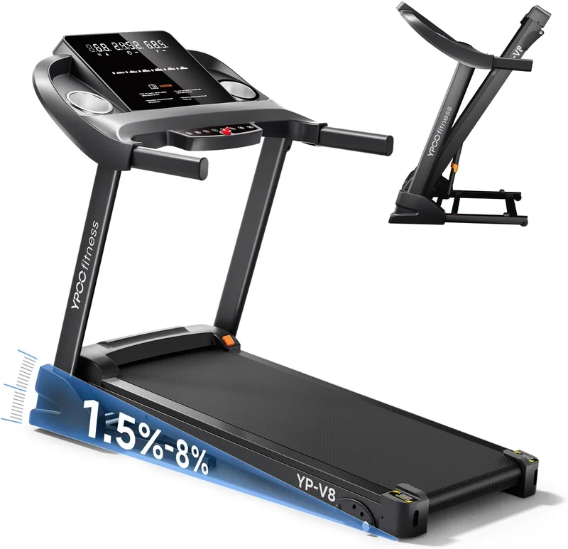 YPOO Auto Foldable Treadmill with Incline - Rank 6 in Best Treadmill With Incline of 2025