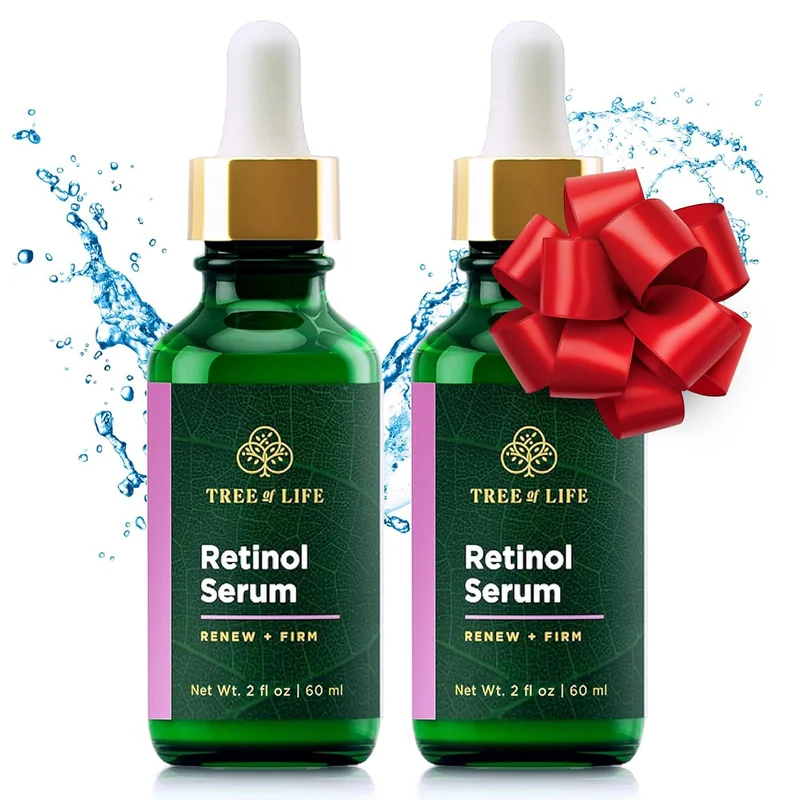 Tree of Life Beauty Retinol Serum with Hyaluronic Acid, 2 Pack - Rank 5 in Best Retinol Serum of 2025