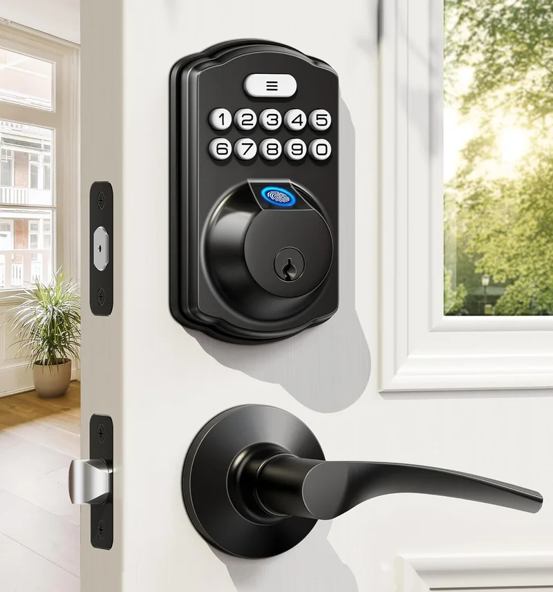 Veise Keyless Fingerprint Door Lock Set - Rank 2 in Best Door Locks For Home of 2025