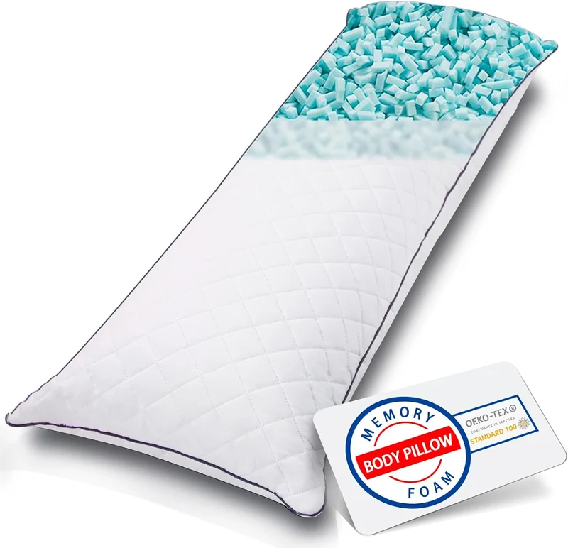 Middle One Memory Foam Body Pillow - Rank 10 in Best Body Pillows of 2025