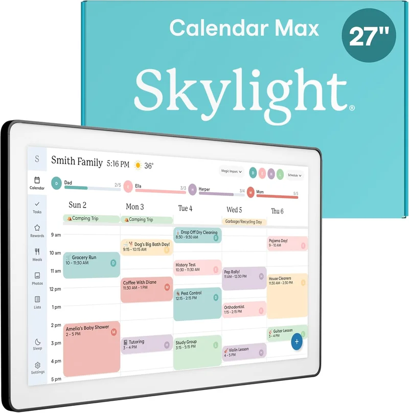 Skylight Calendar Max: 27-Inch Smart Digital Calendar - Rank 7 in Best Skylight Calendar of 2025