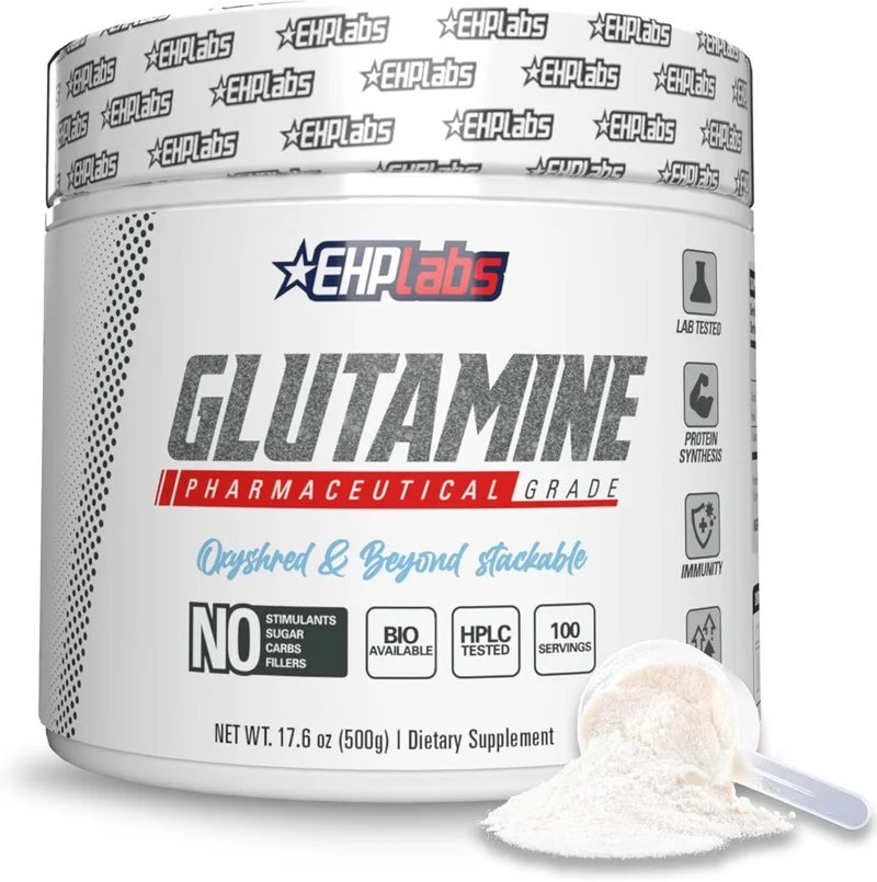 EHP Labs L Glutamine Powder 500g - Rank 10 in Best Glutamine Supplement of 2025