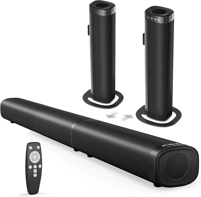 Yenjuty 100W Bluetooth Sound Bar for Home Theater - Rank 9 in Best Soundbars of 2025