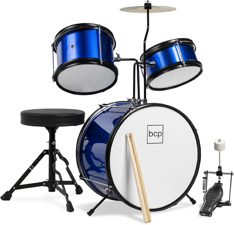 Best Choice Kids 3-Piece Drum Set - Blue - Rank 6 in Best Drum Sets of 2025