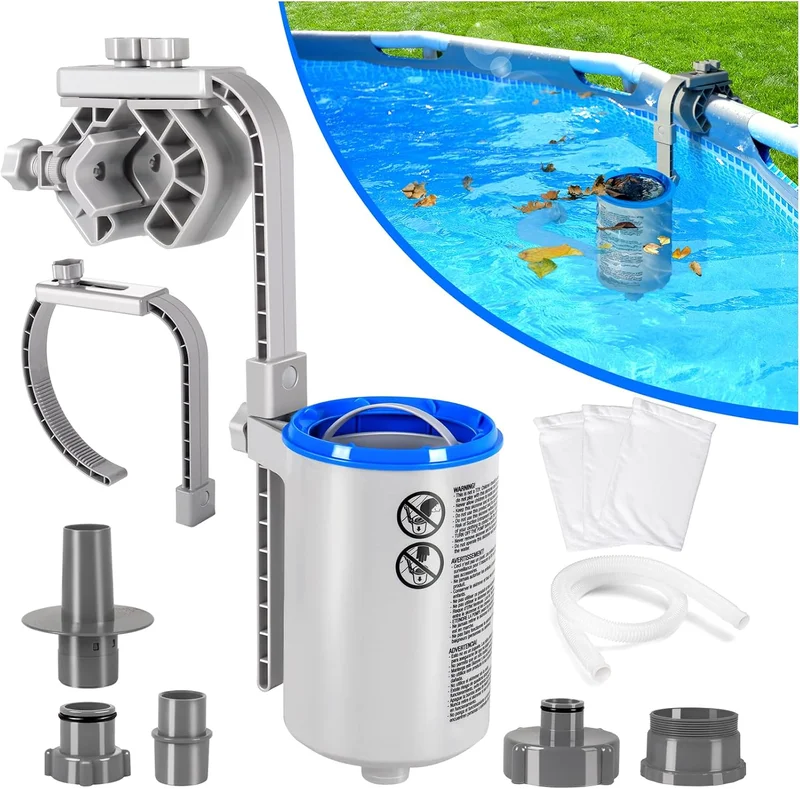 Sinbyuer Adjustable Pool Skimmer with Skimmer Socks - Rank 9 in Pool Skimmers