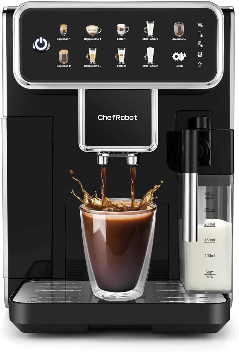 Chef Robot Automatic Espresso Machine with Grinder - Rank 5 in Best Automatic Coffee Machine of 2025