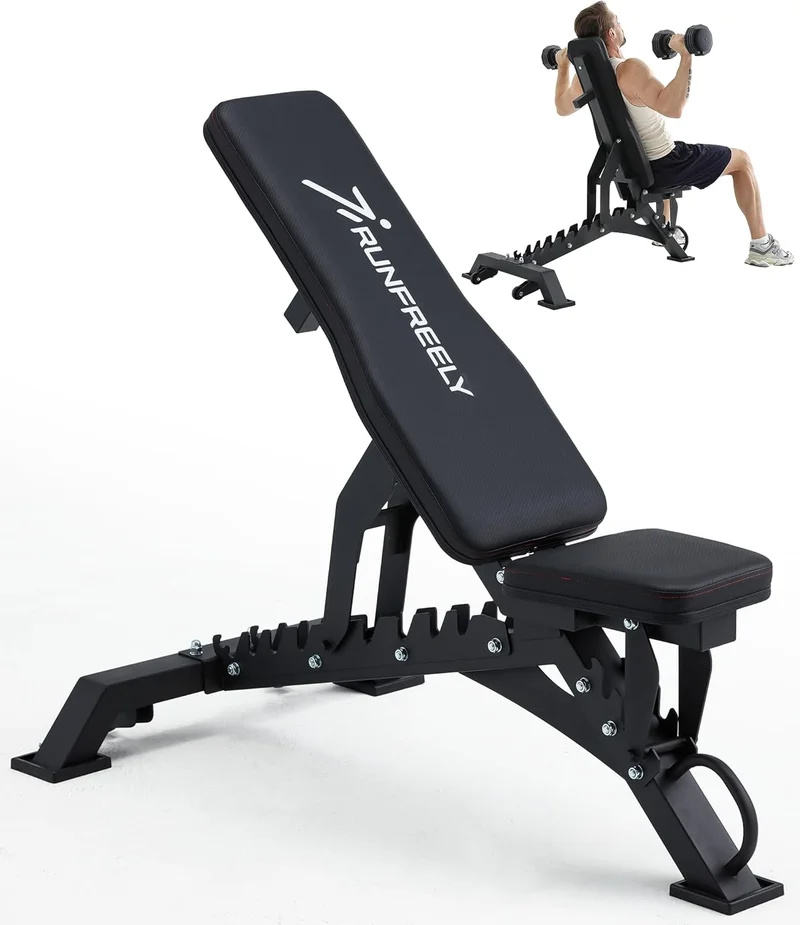 RUNFREELY Heavy Duty Adjustable Weight Bench - Rank 7 in Best Adjustable Weight Bench of 2025