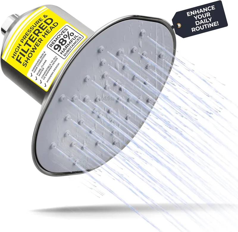 Afina Filtered High Pressure Shower Head (Nickel) - Rank 2 in Best Shower Head of 2025
