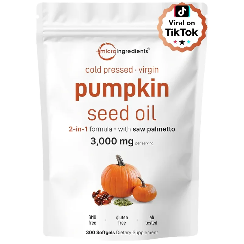 Pumpkin Seed Oil with Saw Palmetto 3000mg - Rank 10 in Best Saw Palmetto of 2025