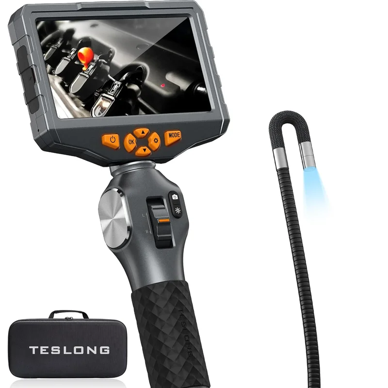 Teslong 5-inch IPS Articulating Borescope - Rank 4 in Best Borescopes of 2025
